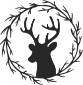 Christmas Deer DXF SVG CDR Cut File, ready to cut for laser Router plasma